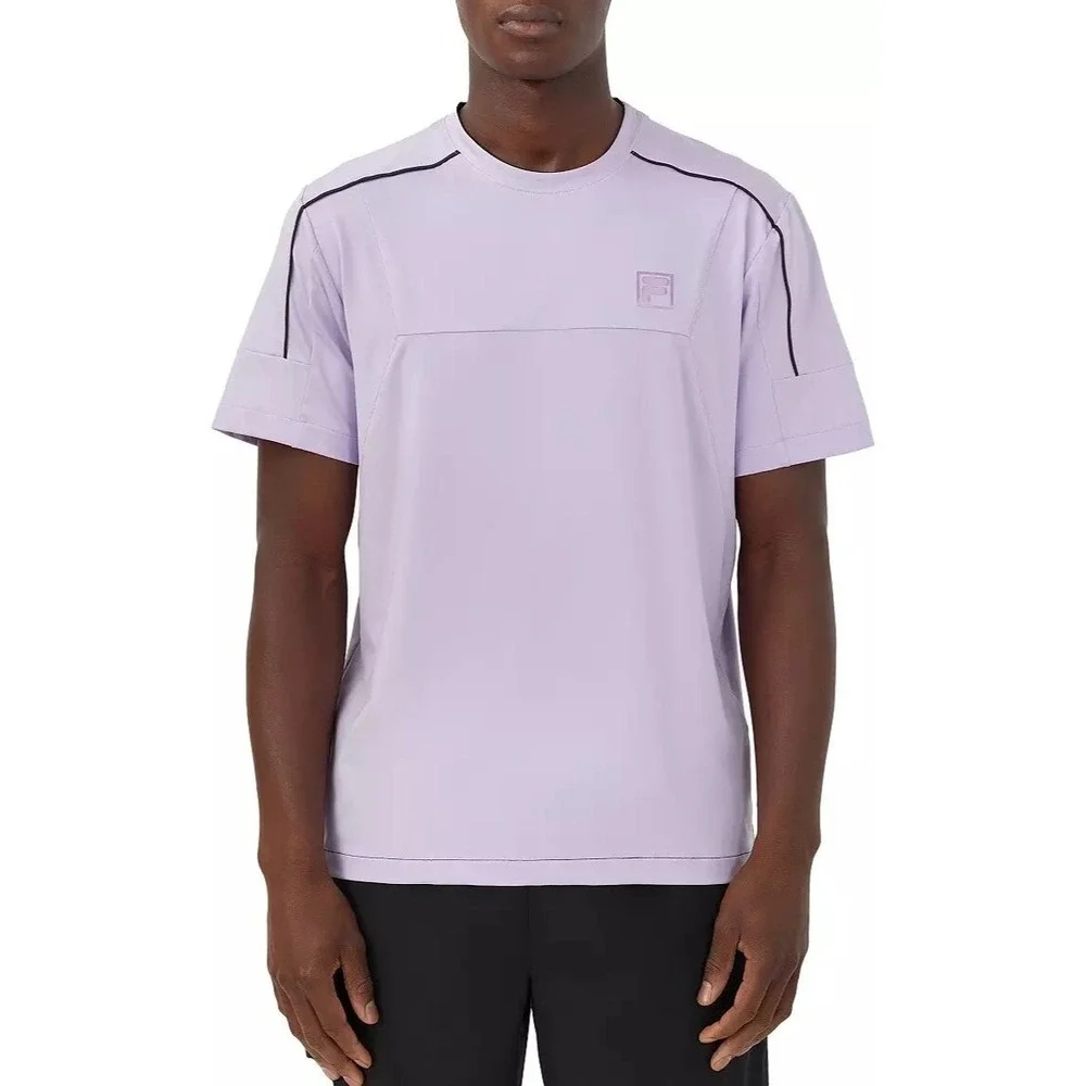 Fila Adrenaline Performance Training Men Shirt Crew Purple Athletic Training L‎